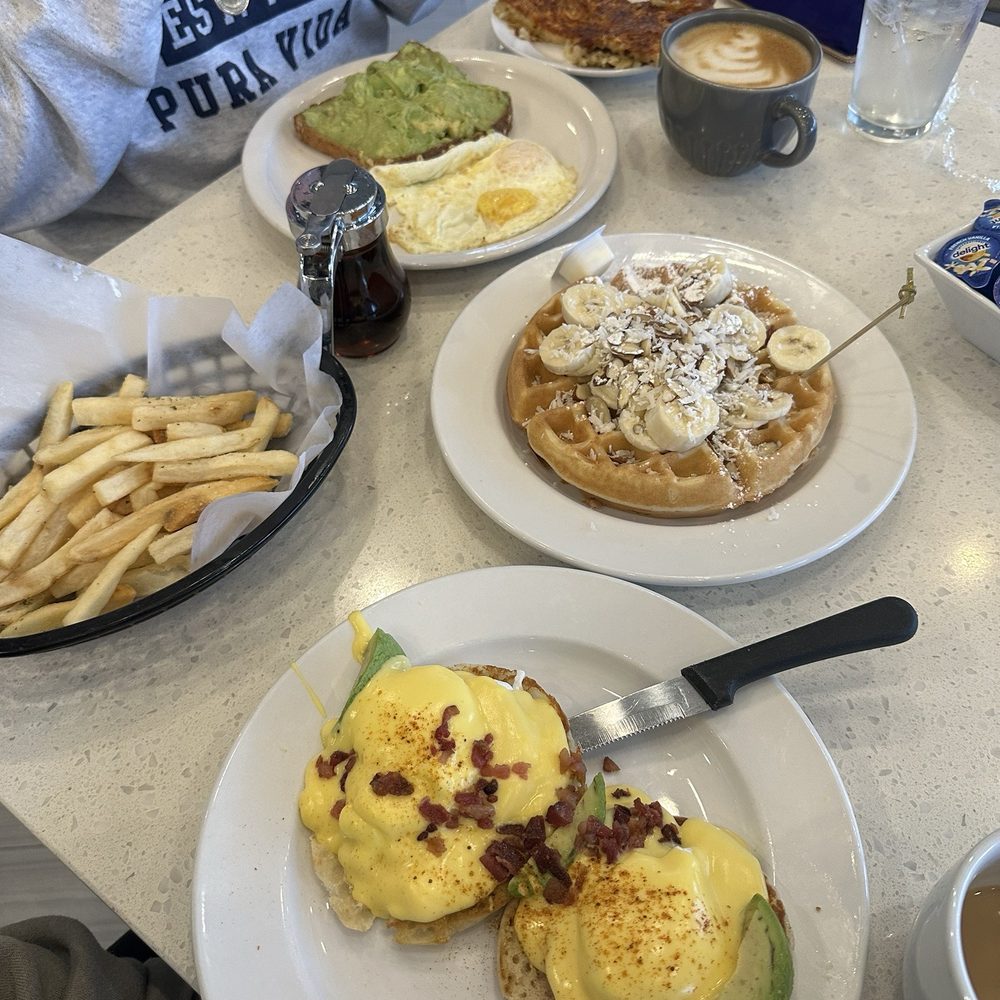 Eggsquisite Cafe - Eggs Benedict,  Gluten-Free, avocado toast, banana-coconut waffles - Breakfast & Brunch Near Me - Frisco, Texas