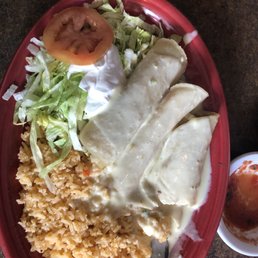 Seafood enchiladas