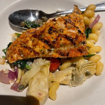 Bonefish Grill - Salmon with pasta salad! Very tasty! - Seafood Near Me - Winter Garden, Florida