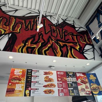Dave's Hot Chicken - Coolest Menu and wall graffiti. This restaurant has such a great LA street vibe. Julie A - Chicken Shop Near Me - Sparks, Nevada