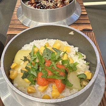 Izakaya Okan - Potato, Cod Roe, corn & butter rice Eel rice - Japanese Near Me - Costa Mesa, California