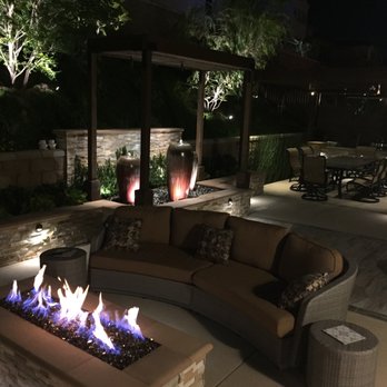 teamG7 - Cozy fire with ambient patio lighting, outdoor sound system and soothing fountains - Landscape Architects or Designers Near Me - Carlsbad, California