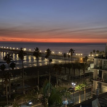 The Seabird Resort - Nighttime view from our room. - Resorts Near Me - Oceanside, California