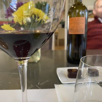 VGS Chateau Potelle - a glass of wine and a bottle of wine - Wineries Near Me - Saint Helena, California VGS Chateau Potelle - a glass of wine and a bottle of wine - Wineries Near Me - Saint Helena, California