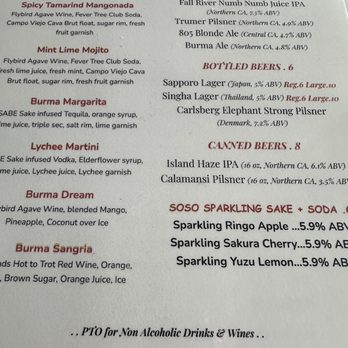 Burma Choice - Drinks menus - Burmese Near Me - San Jose, California Burma Choice - Drinks menus - Burmese Near Me - San Jose, California