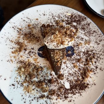 Even Coast - Chocolate tart...amazing and I'm not even a chocolate fan - Seafood Near Me - Dallas, Texas