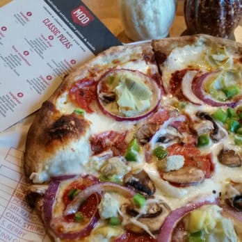MOD Pizza - Delicious bubbly hot creation (with white sauce) - Pizza Near Me - Pinole, California MOD Pizza - Delicious bubbly hot creation (with white sauce) - Pizza Near Me - Pinole, California