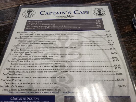 Menu photo 2 Captains Room Cafe Geneva, NY Menu photo 2 Captains Room Cafe Geneva, NY