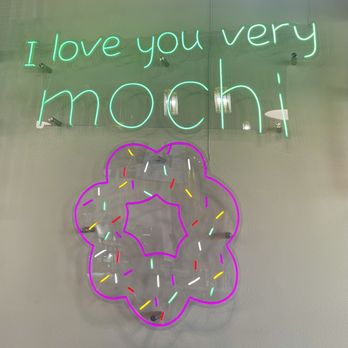 Mochido - Cute neon wall decor. - Donuts Near Me - Bakersfield, California Mochido - Cute neon wall decor. - Donuts Near Me - Bakersfield, California
