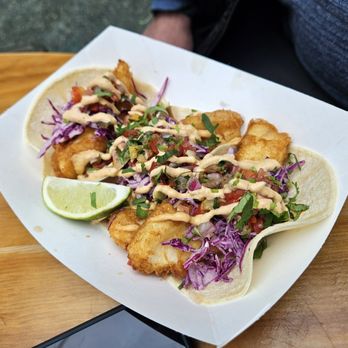 Deckhand Dave's Fish Tacos - Halibut tacos - Food Trucks Near Me - Juneau, Alaska Deckhand Dave's Fish Tacos - Halibut tacos - Food Trucks Near Me - Juneau, Alaska