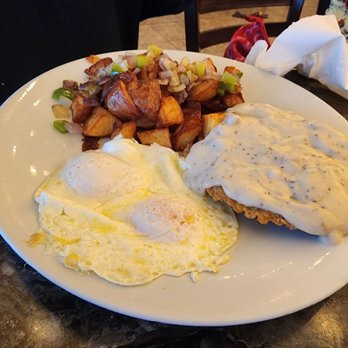 Orange Cafe Bistro - Country fried steak and Irish potatoes - Breakfast & Brunch Near Me - Orange, California