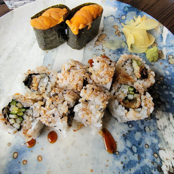 Sushi Nomu - Uni maki and eel roll - Sushi Bars Near Me - Frederick, Maryland Sushi Nomu - Uni maki and eel roll - Sushi Bars Near Me - Frederick, Maryland