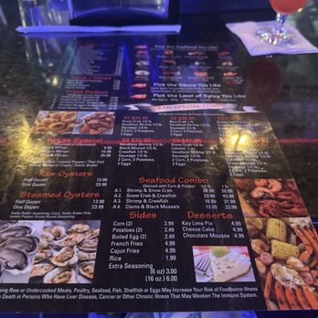 Ocean House - Menu - Seafood Near Me - Clermont, Florida