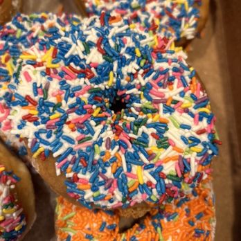 Allie's Donuts - A blue sprinkled donut - Donuts Near Me - North Kingstown, Rhode Island