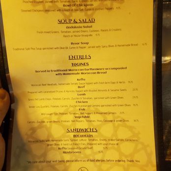 Andalusia - menu page 1 - Moroccan Near Me - Memphis, Tennessee Andalusia - menu page 1 - Moroccan Near Me - Memphis, Tennessee