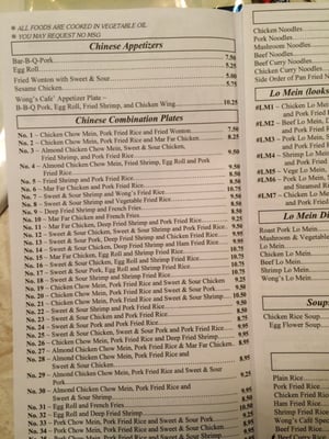 Menu photo 2 Wong's Cafe Gold Beach, OR Menu photo 2 Wong's Cafe Gold Beach, OR