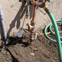along with replacing my water main, Steven replaced the junction pieces connecting the main to my house's water pipe