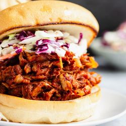 B Heavenly - Pulled "pork" sandwich