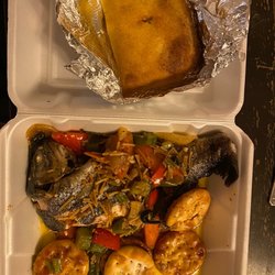 Iwayne's Caribbean Kitchen - Brown stewed fish and beef Patties