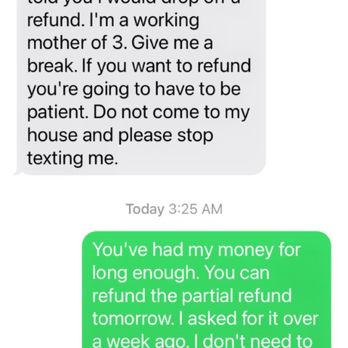 OC Lil Swimmers - Her rude snap about me asking when I'm getting my refund - Swimming Lessons/Schools Near Me - Laguna Niguel, California OC Lil Swimmers - Her rude snap about me asking when I'm getting my refund - Swimming Lessons/Schools Near Me - Laguna Niguel, California
