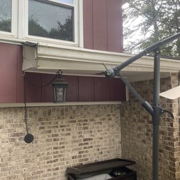 Rotted roof piece before