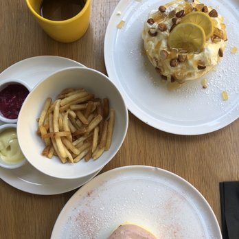 Flipper’s - Truffle fries, lemon ricotta pancakes, strawberry soufflé pancakes - Pancakes Near Me - New York, New York Flipper’s - Truffle fries, lemon ricotta pancakes, strawberry soufflé pancakes - Pancakes Near Me - New York, New York