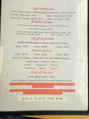 Menu photo 3 Central Street Cafe East Bridgewater, MA