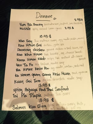 Menu photo 5 Dannee Thai Brooklyn, NY