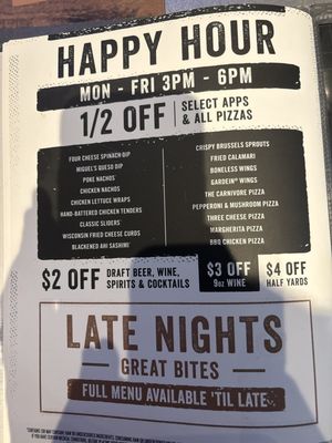 Menu photo 7 Yard House Mclean, VA