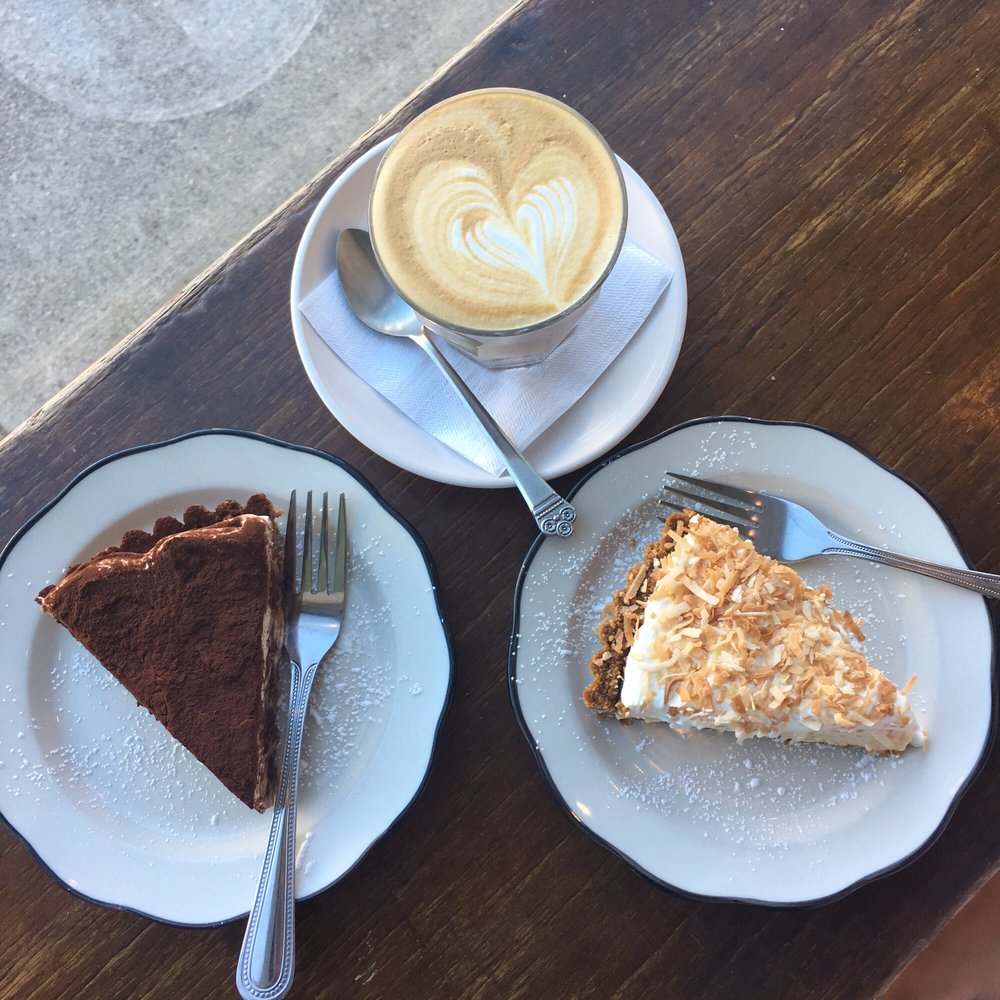 Proper Pie - Banoffee pie, coconut cream pie, & a latte - Desserts Near Me - Richmond, Virginia