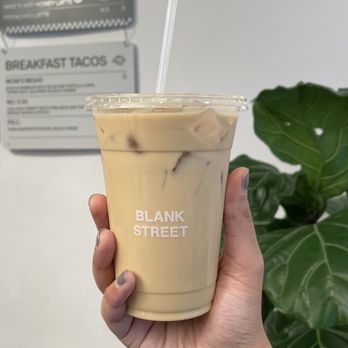 Blank Street Coffee - Iced Pistachio Latte - Cafes Near Me - New York, New York