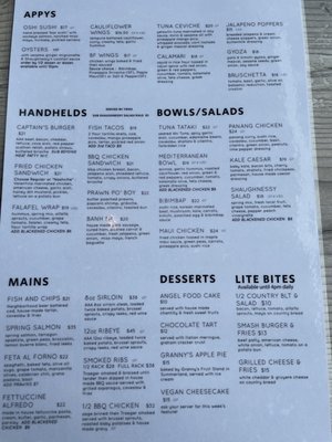 Menu photo 3 Shaughnessy's Cove Restaurant Summerland, BC Menu photo 3 Shaughnessy's Cove Restaurant Summerland, BC