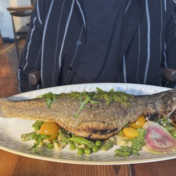 Fattoria E Mare - Grilled Whole Branzino - Italian Near Me - Half Moon Bay, California