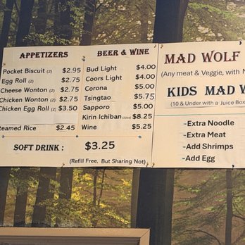 Mad Wolf Mongolian Barbecue - Menu as of 12-2025 - Mongolian Near Me - Fullerton, California Mad Wolf Mongolian Barbecue - Menu as of 12-2025 - Mongolian Near Me - Fullerton, California