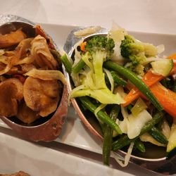 Algarve Restaurant - Roasted Potatoes and Mixed Vegetables