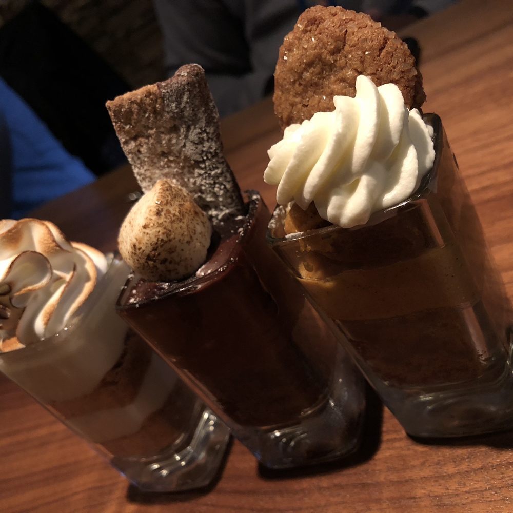 Seasons 52 - Mini dessert shots well done! - New American Near Me - Schaumburg, Illinois Seasons 52 - Mini dessert shots well done! - New American Near Me - Schaumburg, Illinois