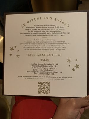 Menu photo 2 Ritz Bar Paris, 75
