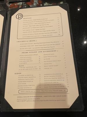 Menu photo 6 Ocean Prime Indianapolis, IN