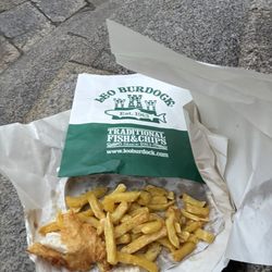 Beshoff Bros - Sorry to say most of the fish was eaten by the time I took this photo, but it is great food