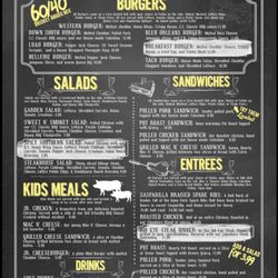 The Bar & Grill Company - Full menu!! Including entrees and kids meals in The Grill