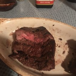 Clarksville Station - Steak that was ordered well done, sent back and still medium.