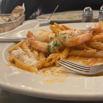 Blue Eyes Restaurant - My wife's Penne alla Vodka with jumbo shrimp. - Pizza Near Me - Hoboken, New Jersey Blue Eyes Restaurant - My wife's Penne alla Vodka with jumbo shrimp. - Pizza Near Me - Hoboken, New Jersey