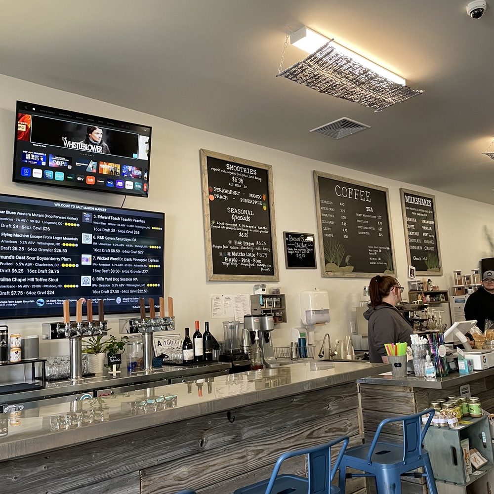 Salt Marsh Market - the counter and menus - Grocery Near Me - Surf City, North Carolina