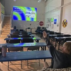 Prestige Driving Academy - Prestige Classroom for Teens and Adults with large screen