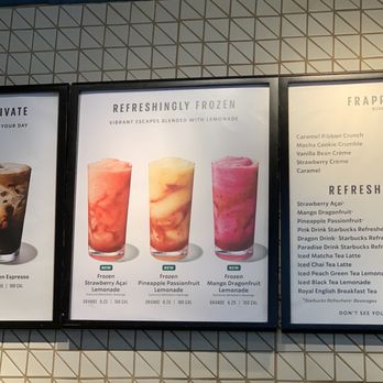 Starbucks - Menu For Refreshingly Frozen Drinks - Coffee & Tea Near Me - Pearl City, Hawaii Starbucks - Menu For Refreshingly Frozen Drinks - Coffee & Tea Near Me - Pearl City, Hawaii