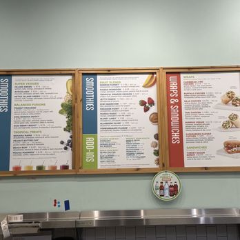 Tropical Smoothie Cafe - Menu board, circa Sep 2026. - Juice Bars & Smoothies Near Me - Glenview, Illinois Tropical Smoothie Cafe - Menu board, circa Sep 2026. - Juice Bars & Smoothies Near Me - Glenview, Illinois