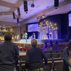 Praise band Wednesday evening service at 6. Tonight was the young adult pastor JD Reyes