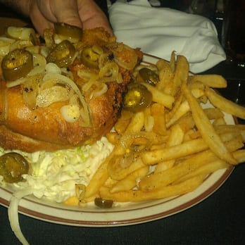 Round The Corner Grill - Yes...the deep fried ultimate burger with cheese and Bacon. Can you HANDLE it? It's gooooooood! - American Near Me - New Palestine, Indiana Round The Corner Grill - Yes...the deep fried ultimate burger with cheese and Bacon. Can you HANDLE it? It's gooooooood! - American Near Me - New Palestine, Indiana