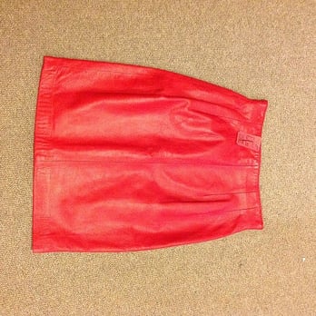 Red White & Blue Thrift Store - lamb leather skirt, clean and no defect, for $5, sweet! - Thrift Stores Near Me - Denver, Colorado
