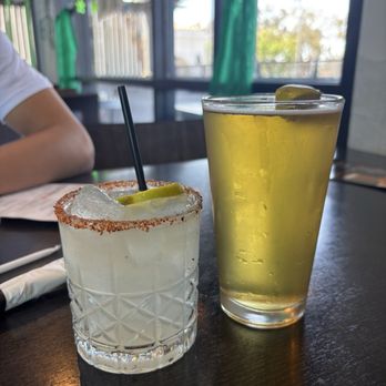 Chicken Charlie's Table - Happy Hour House Margarita and beer - American Near Me - San Diego, California